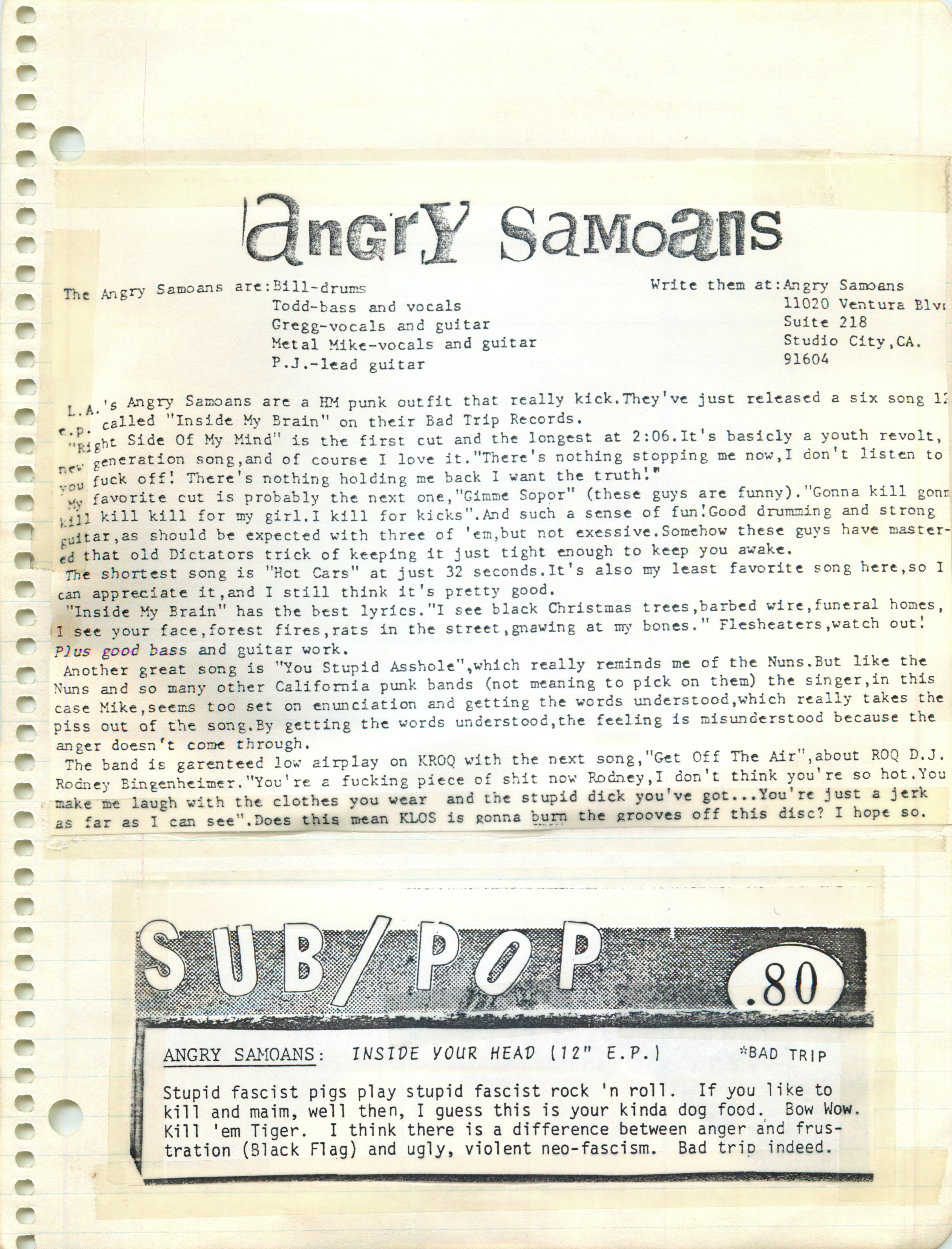 ./ANGRY SAMOANS Metal Mike Scrapbook 1980 - P.J. Galligan on Lead Guitar_Page_31.png